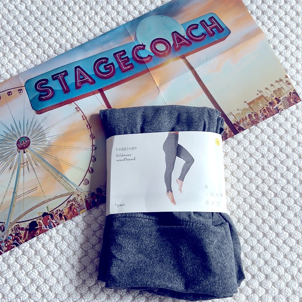 NWT A New Day Foldover Waistband Gray Leggings